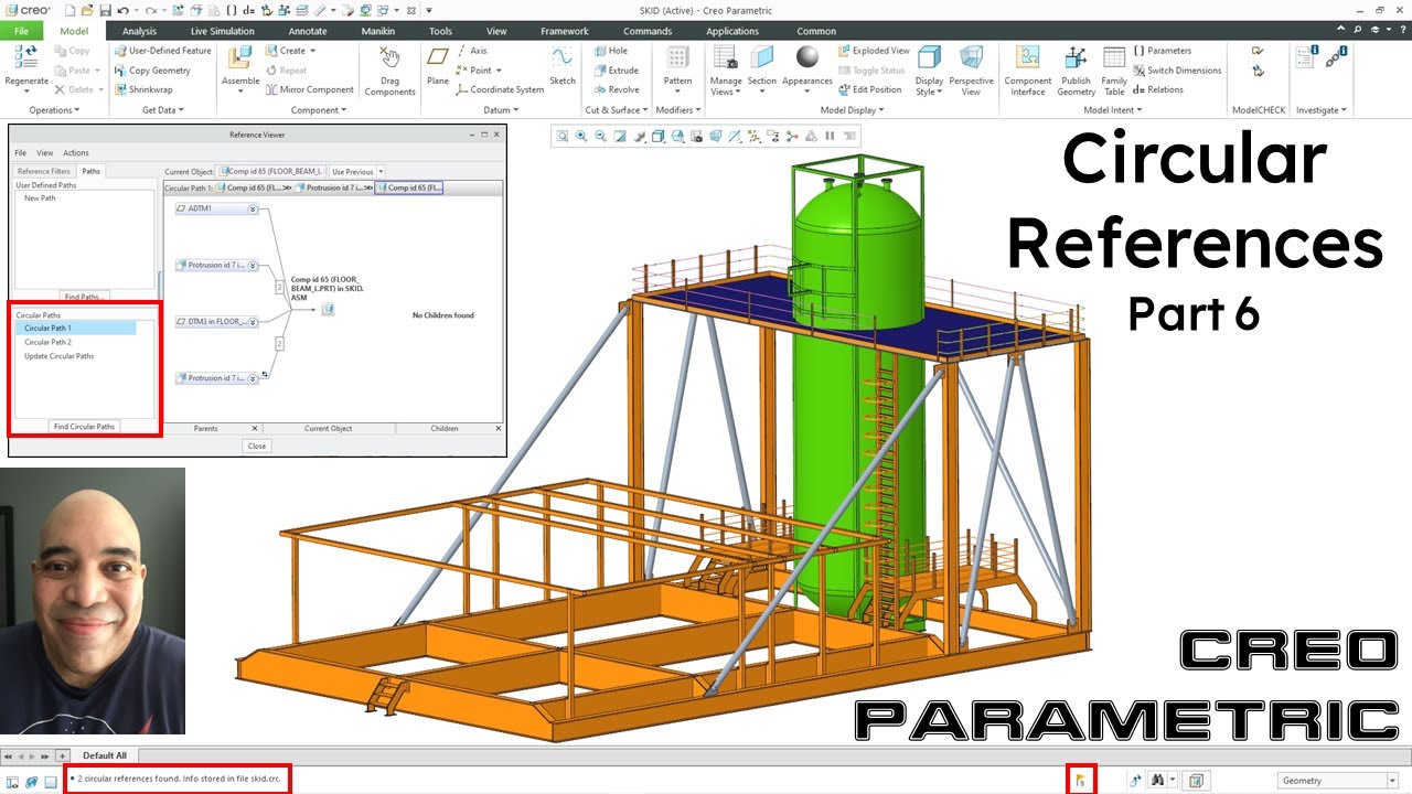 Creo Parametric - Circular References (Part 6) | Assemblies and Top Down Design