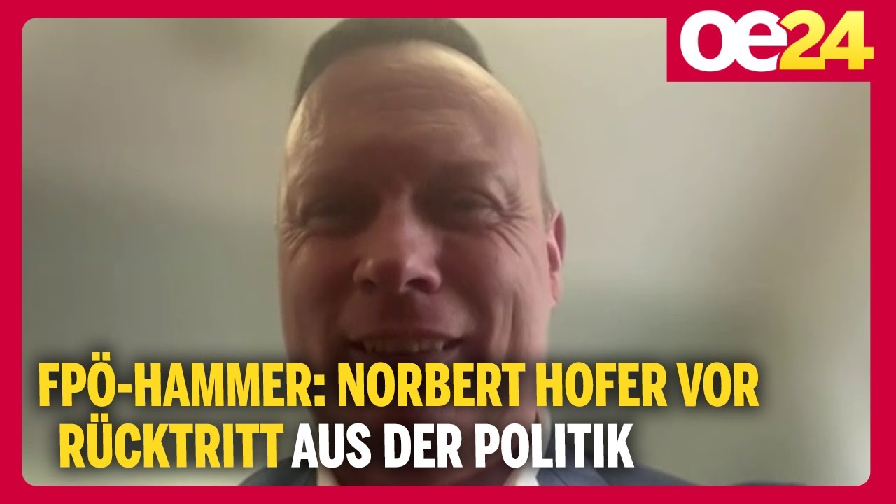 FP&Ouml;-Hammer: Norbert Hofer vor R&uuml;cktritt aus der Politik | Christian H&ouml;bart