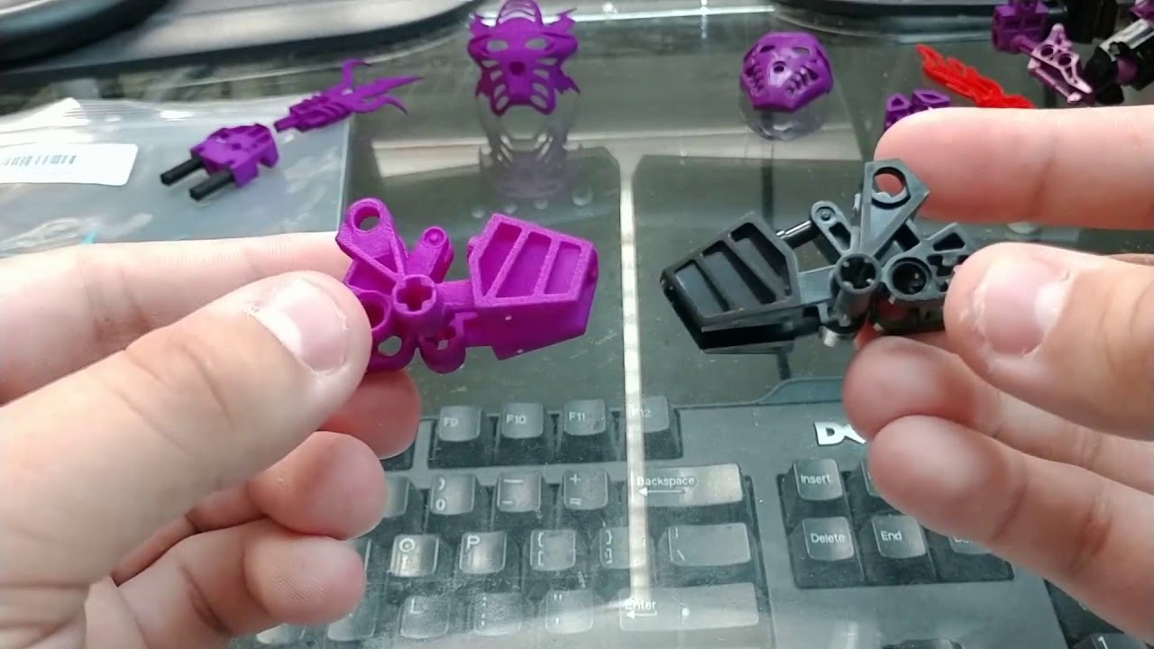 Shapeways vs Bionicle parts - Building Voriki Part 2 | Maniac4Bricks | #810NICLEDAY 2019