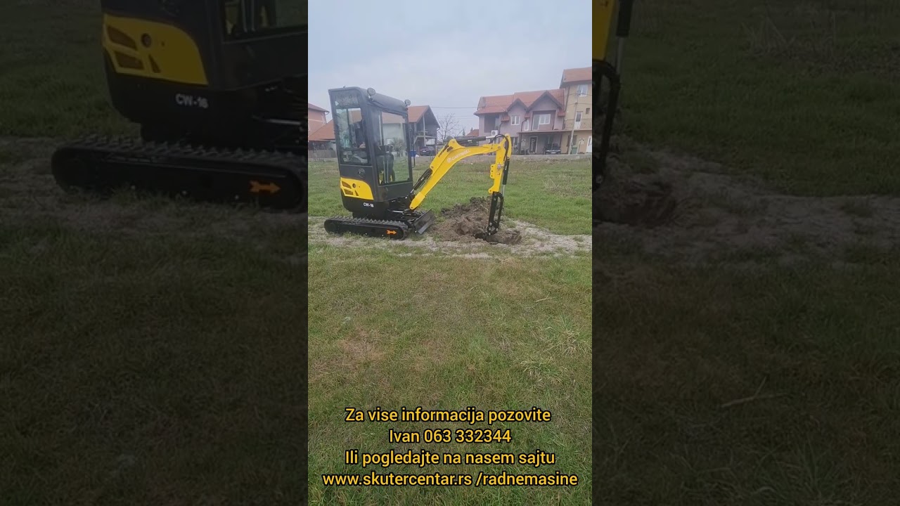 Cartiwell CW16 mini bager u punoj opremi | Kopanje do 2.5m + produžetak strele 60cm