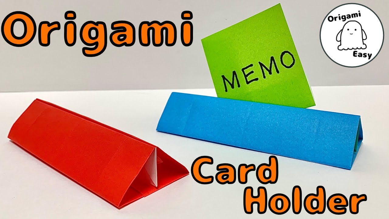 Origami Easy [Card Holder] How to make Memo Stand
