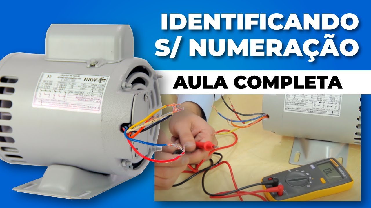 Identificando as PONTAS do Motor Monofásico sem NUMERAÇÃO - Aula Completa na Prática