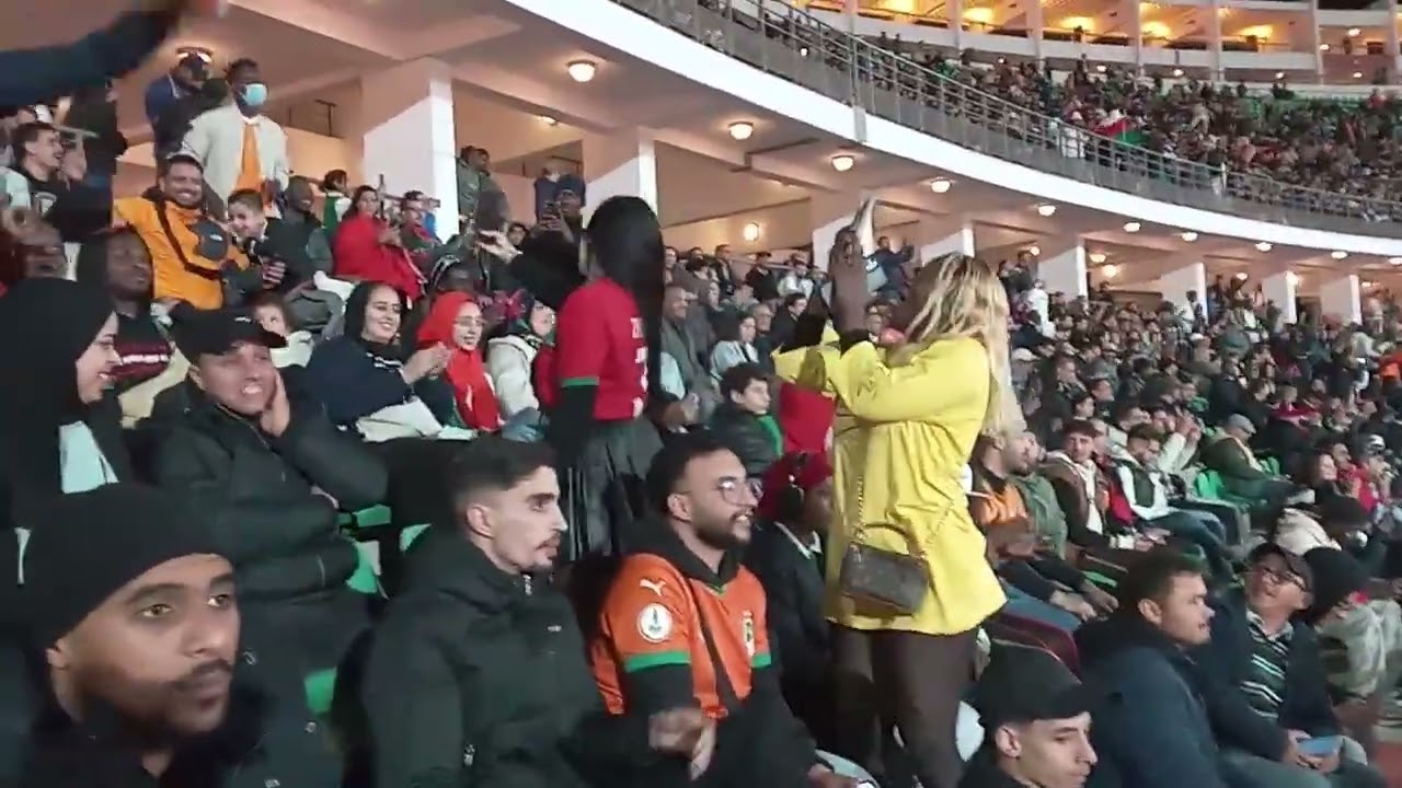 كاس افريقيا المنتخب كوت ديفوار والمنتخب المصري في مدينه اكادير شاهد هذا الجمهور الغفير كاس افريقيا🇿🇦