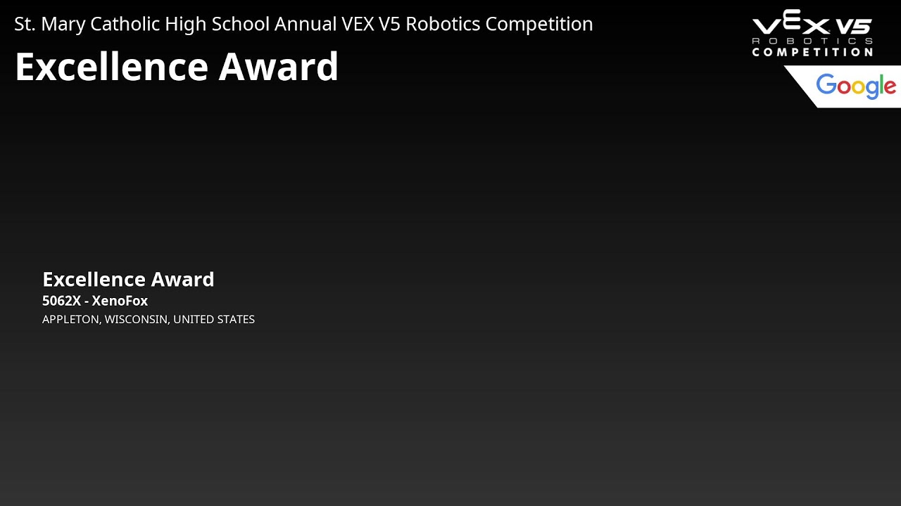 St. Mary Catholic High School V5 Robotics Competition