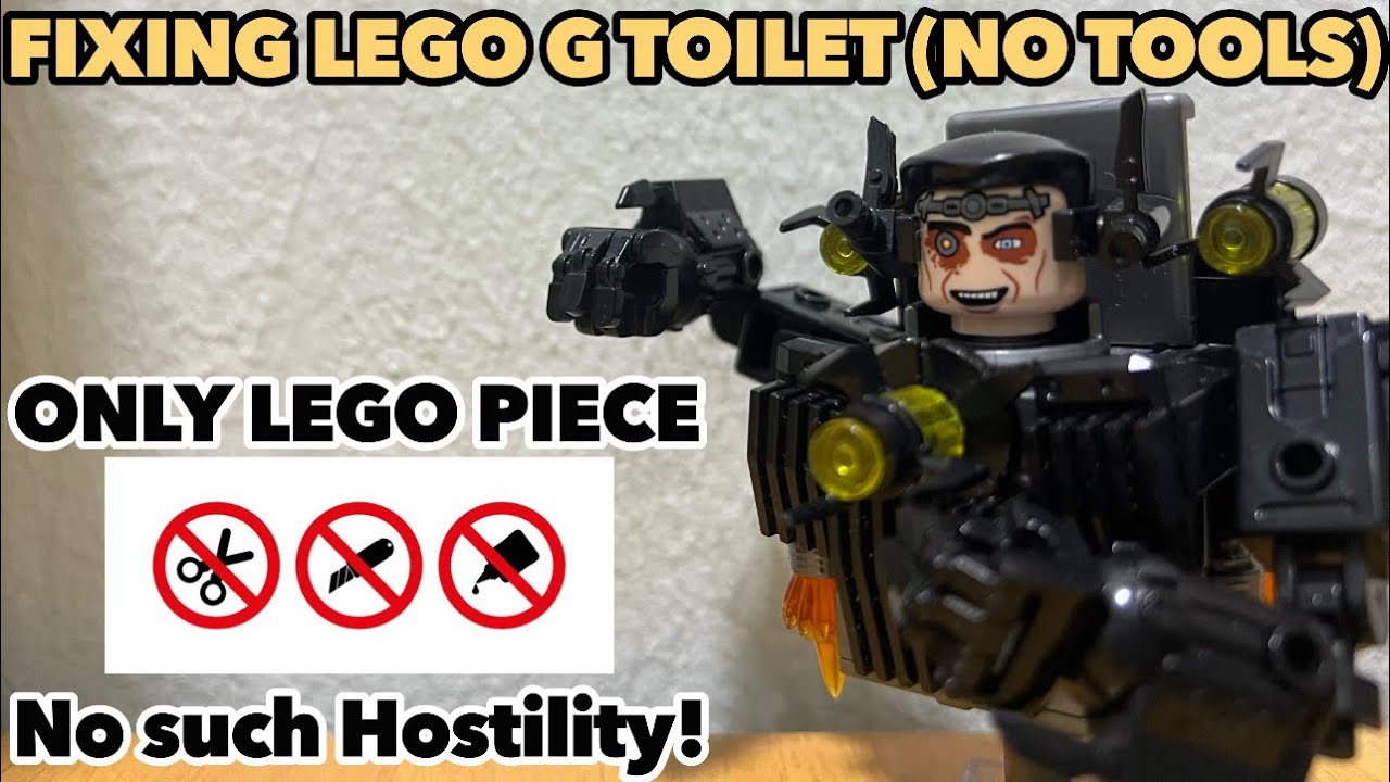 LEGO Skibidi Toilet || How to Fix LEGO G-Toilet Arms with LEGO Pieces (no Tools)