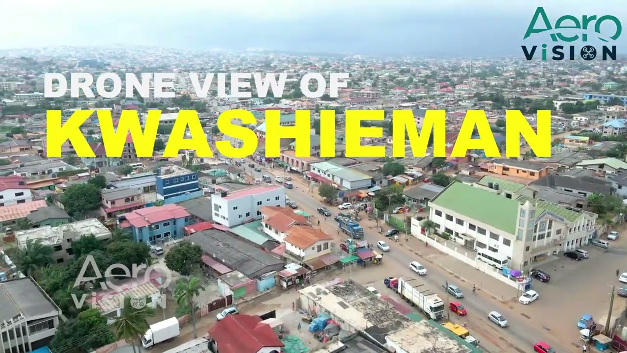DRONE VIEW OF KWASHIEMAN - ACCRA || GHANA