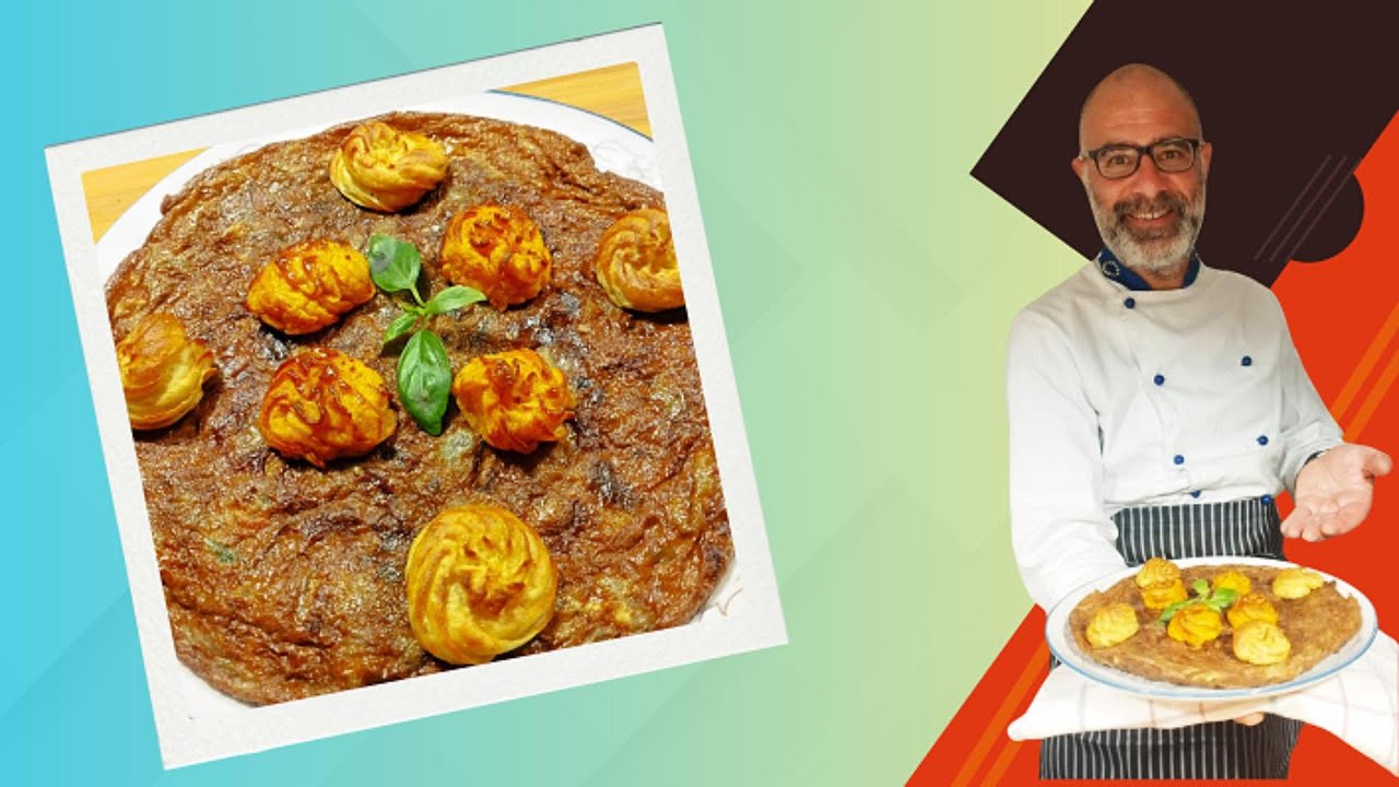 FRITTATA RUSTICA AI CARCIOFI CON PATATE DUCHESSA BICOLORE - Buonissima!