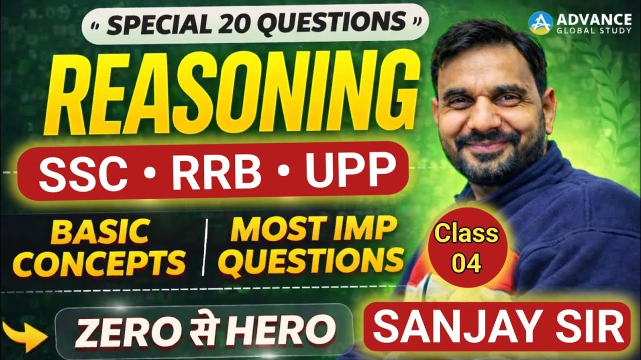 Reasoning CLASS 04 SPACIAL QUESTIONS 2025 | SSC CGL  | SSC CHSL |CPO Reasoning PYQ By sanjay Sir