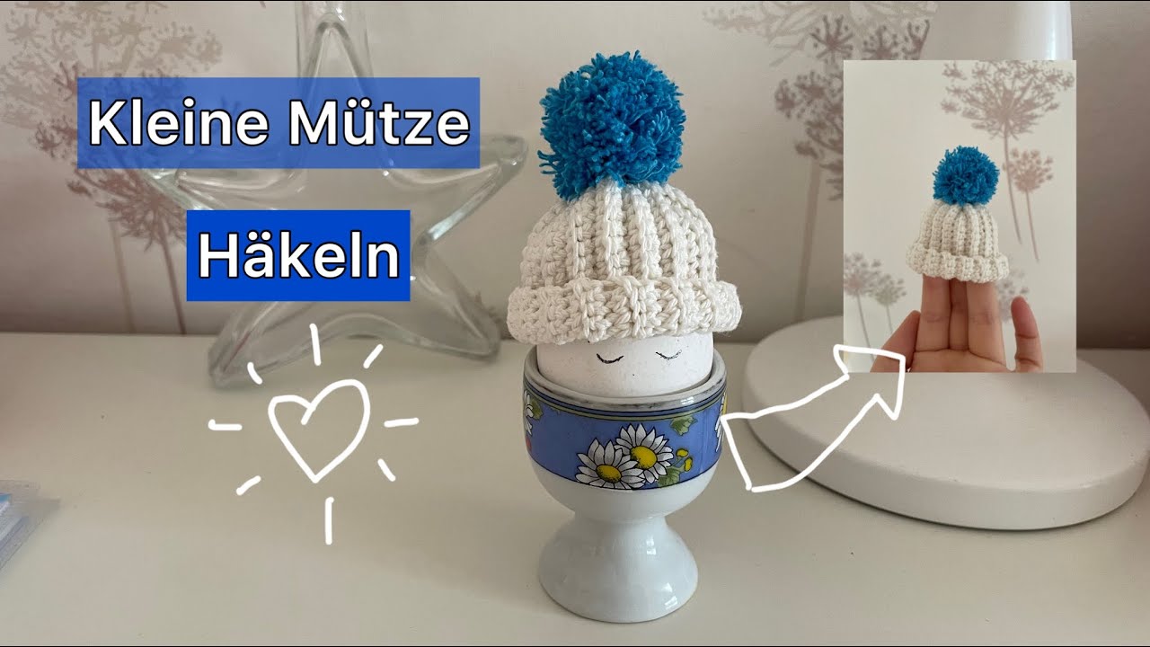 Kleine Mütze häkeln | Eierwärmer | Häkelanleitung | Mary Crochet