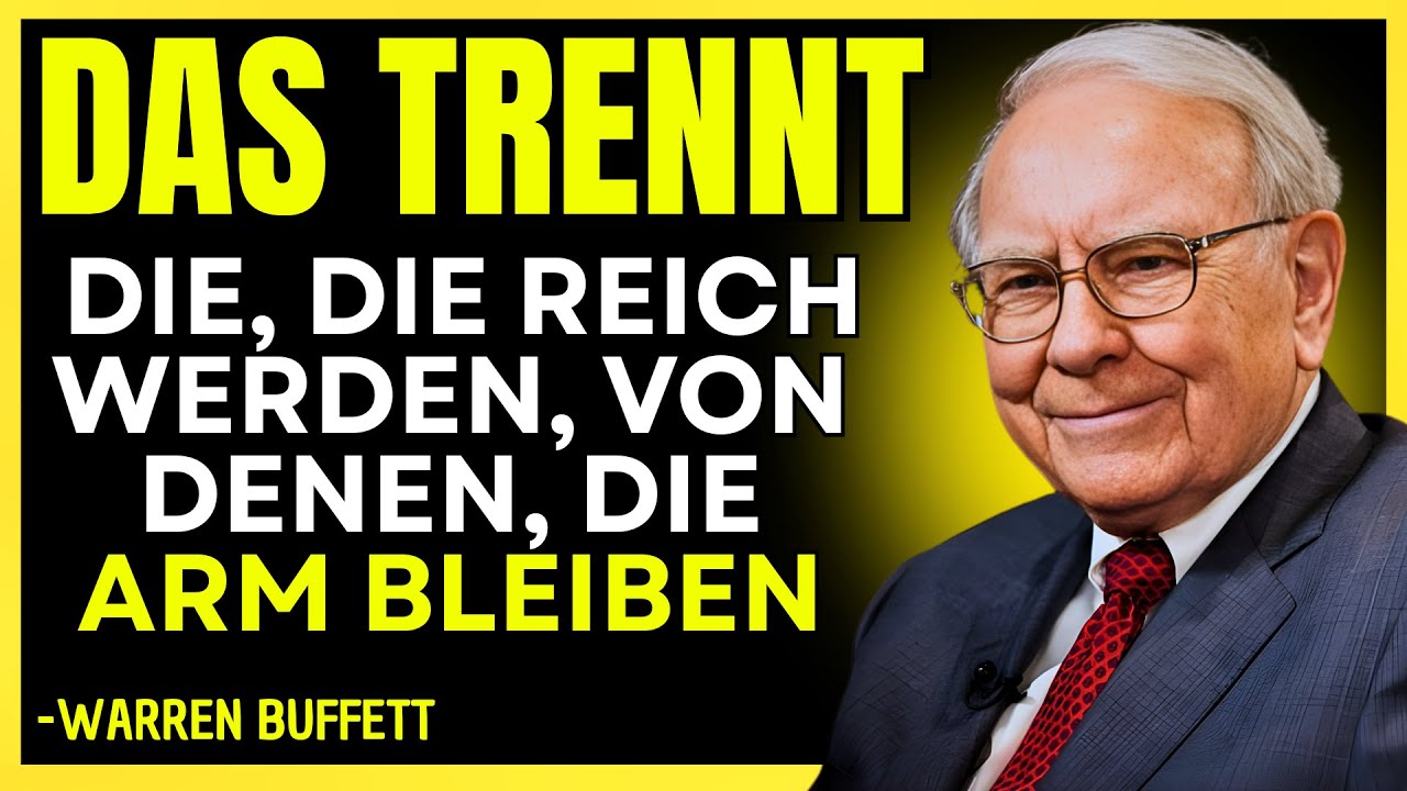 WARREN BUFFET: 5 GEWOHNHEITEN, die ein EINFACHES GEHALT in ein STILLES VERMÖGEN VERWANDELN
