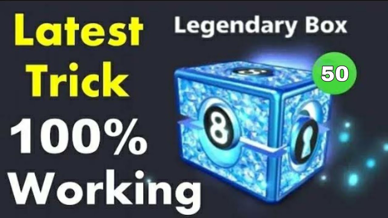 FREE 50 LEGENDARY BOXES ? || 8 BALL POOL LEGENDARY BOXES TRICK ? ☠️