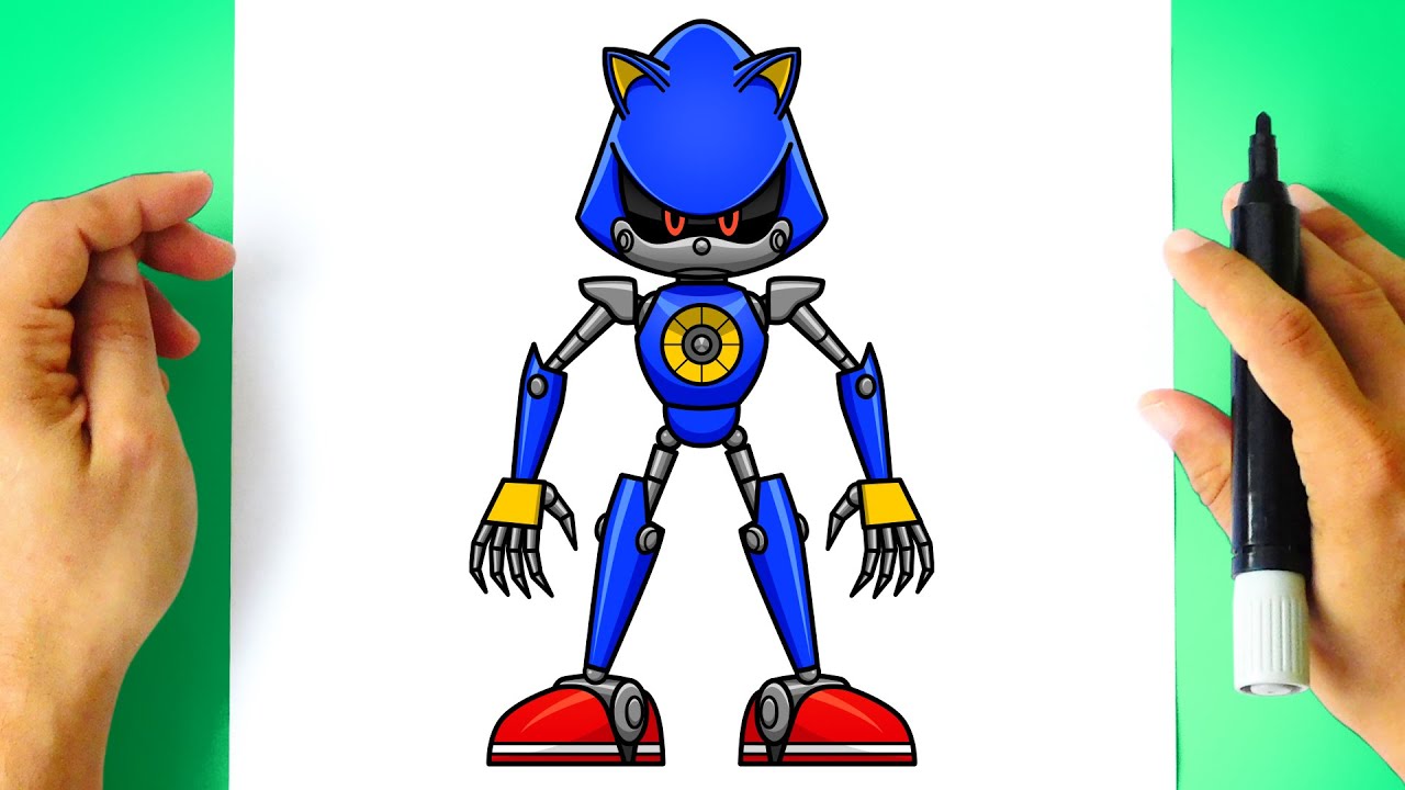 How to DRAW METAL SONIC from Sonic the Hedgehog Movie
