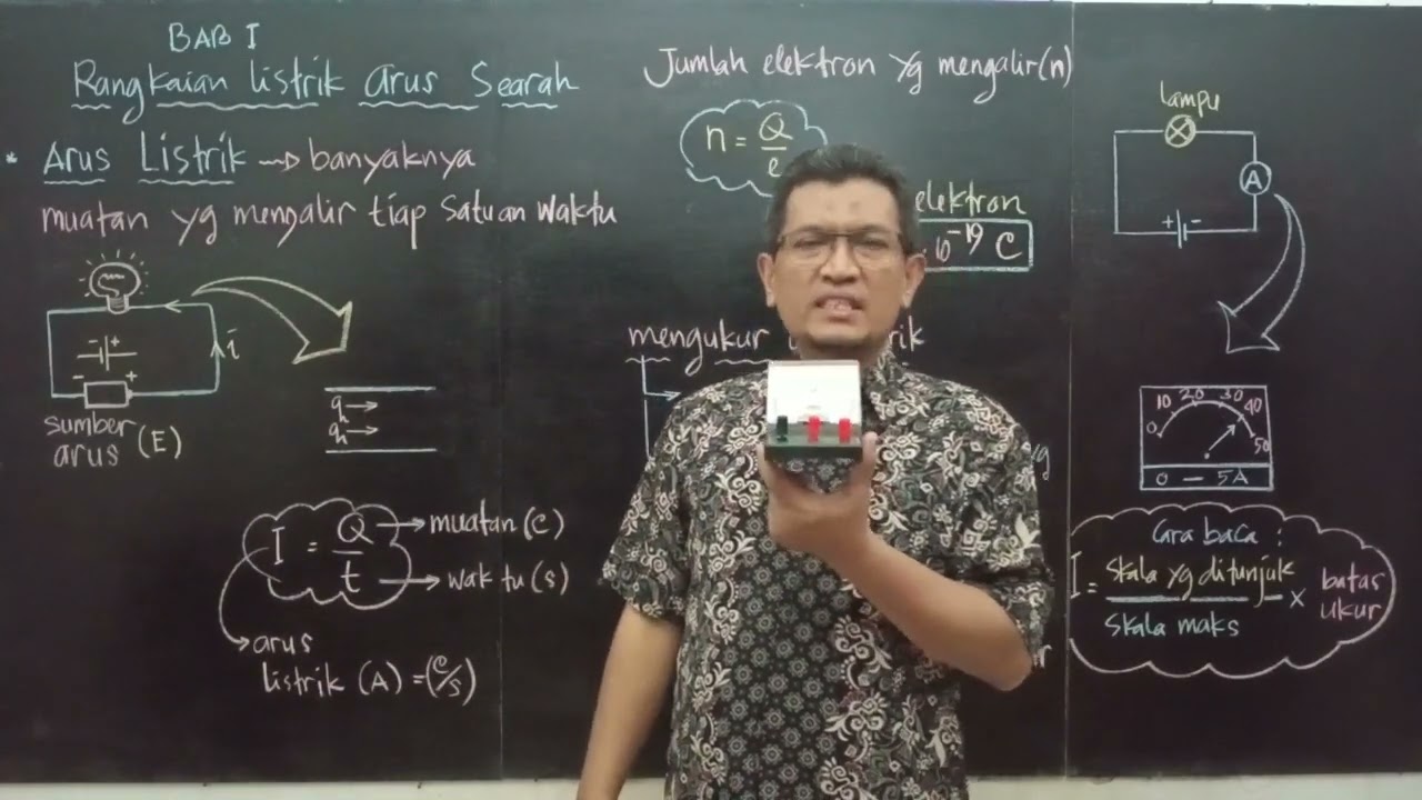 KONSEP ARUS LISRIK | Rangkaian Listrik Arus Searah - Fisika Kelas 12