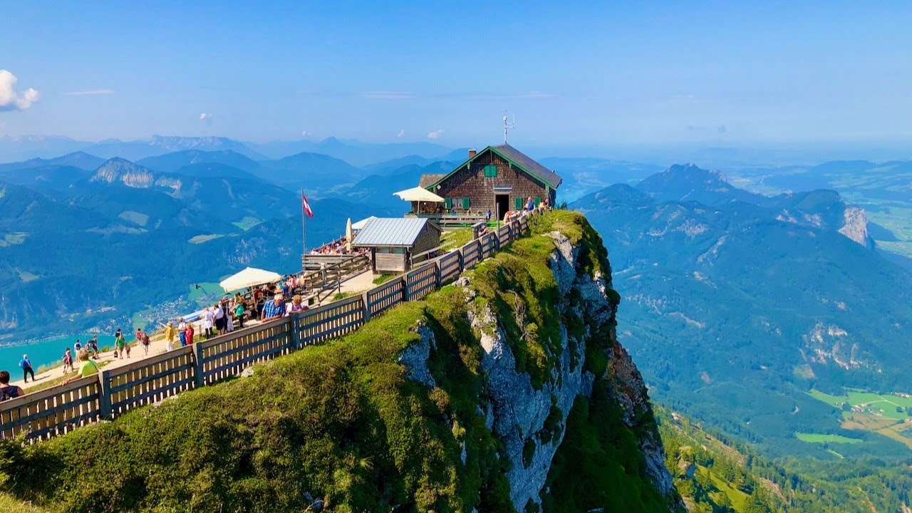 AUSTRIA alpy SCHAFBERG kolej zębata JEZIORO WOLFGANGSEE  na podrózach