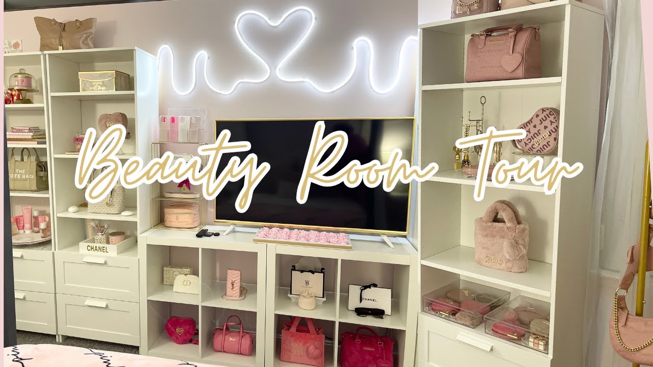 Girly Pink Aesthetic Room Tour! | Pink Pinterest Inspired