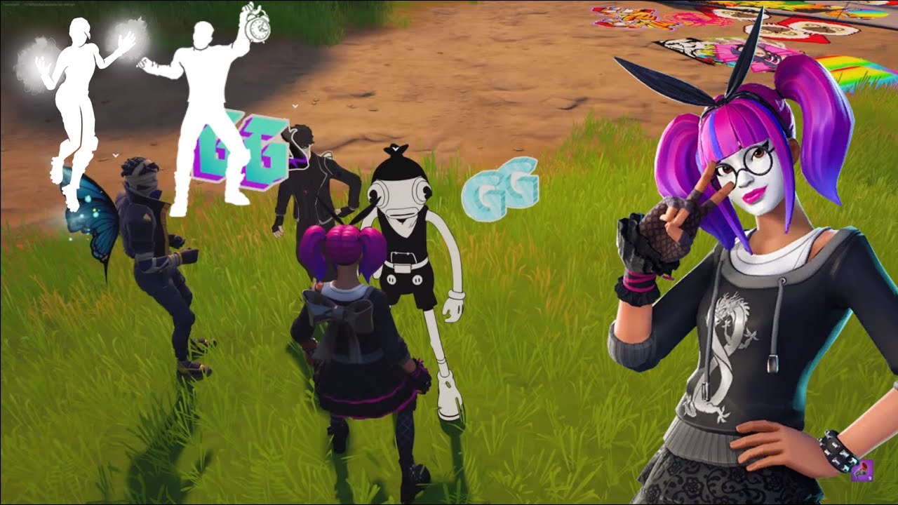 Trolling with Lace skin (Emote Battles) in Party Royale | Fortnite