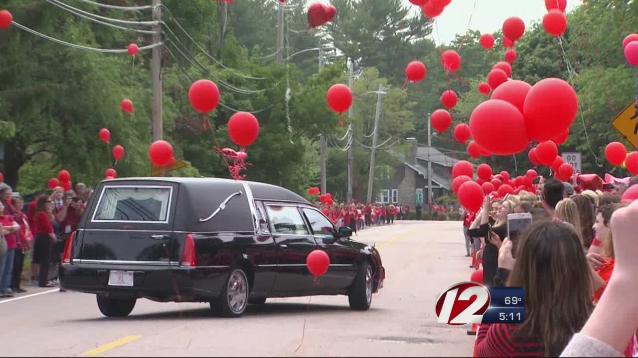 Red Balloons Fly in Honor of Teen Killed in Accident