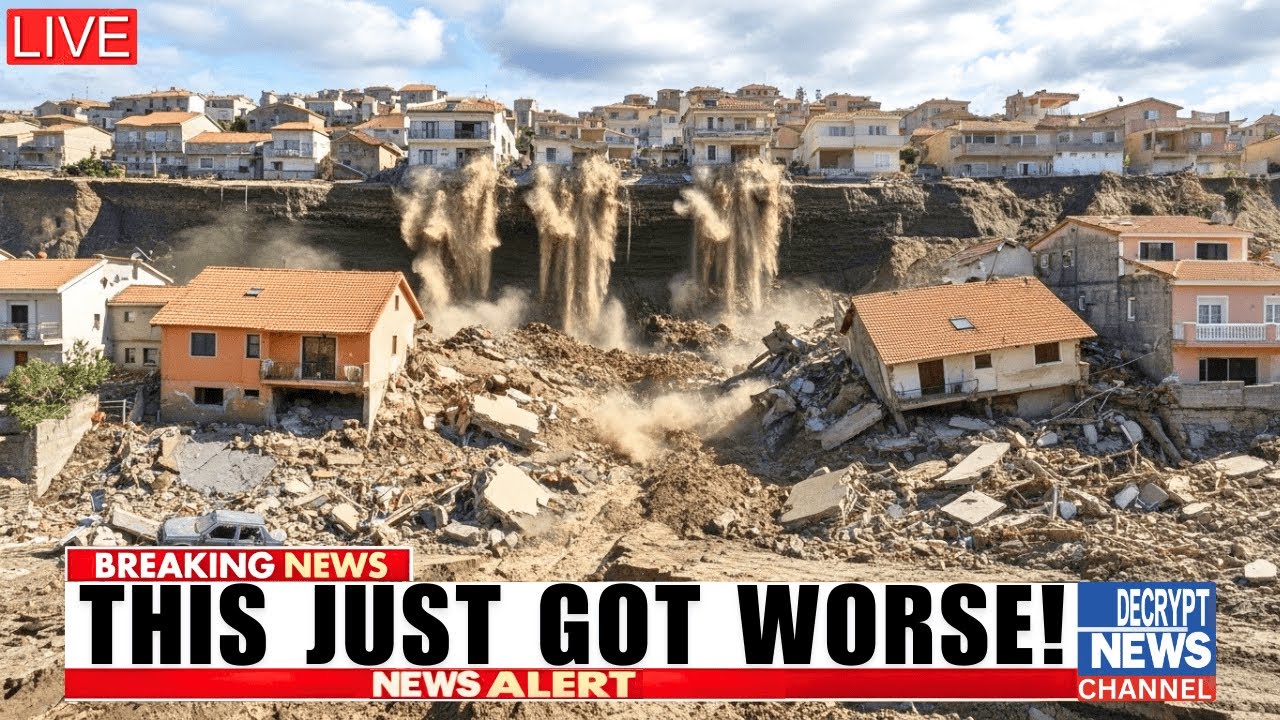 Sicily Landslide Catastrophe WORSENS: 500+ Evacuated and More Ordered Out, Red Zone Breached!?