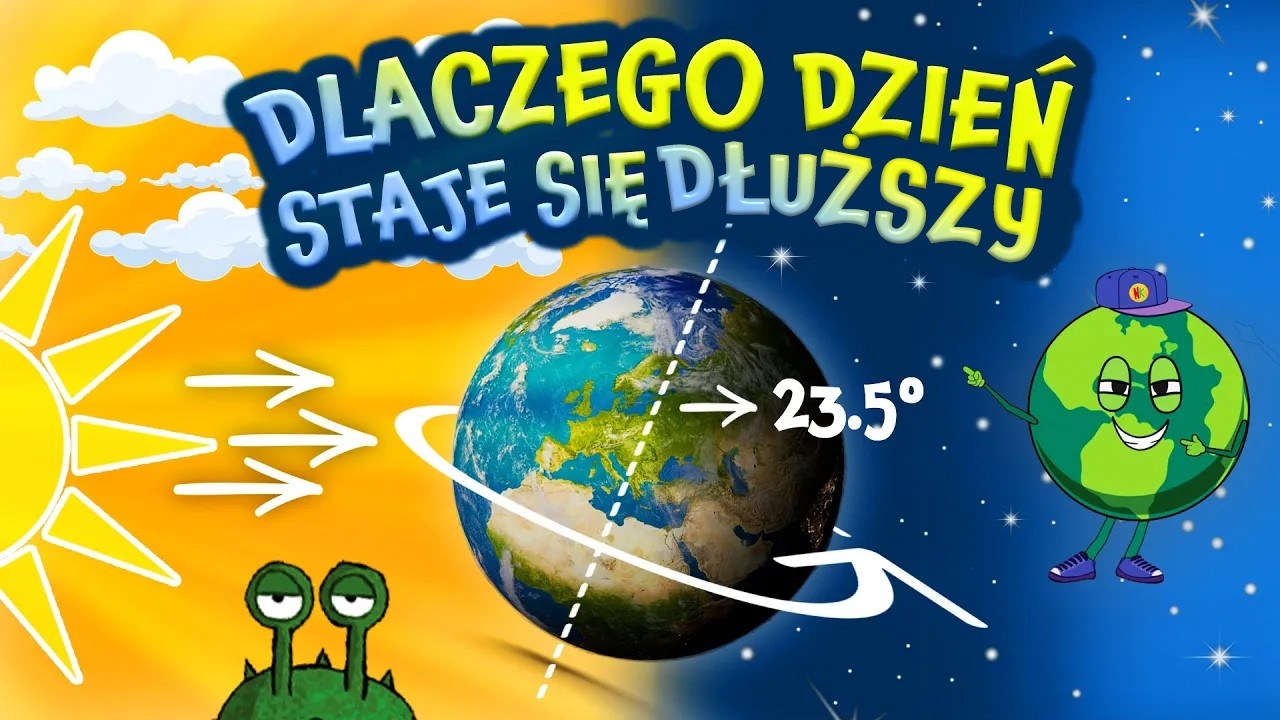 DLACZEGO DZIEŃ STAJE SIĘ KR&Oacute;TSZY? 🌍 | Film Edukacyjny Dla Dzieci | Naukowa Karuzela #14