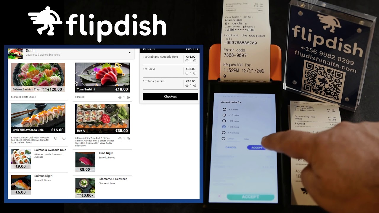 Takeaway Ordering System Printer