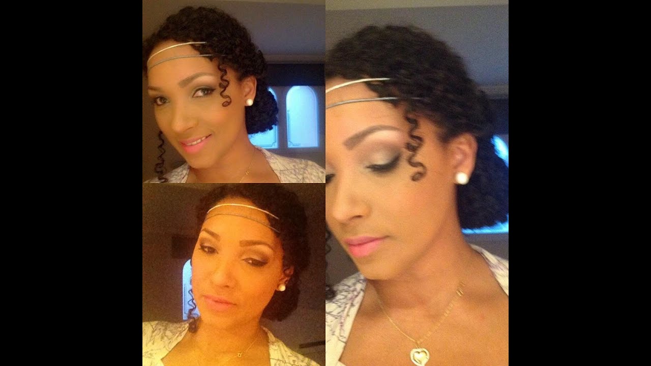 ♥ Penteado Vintage/ Simples e prático para Cabelo Cacheado ♥