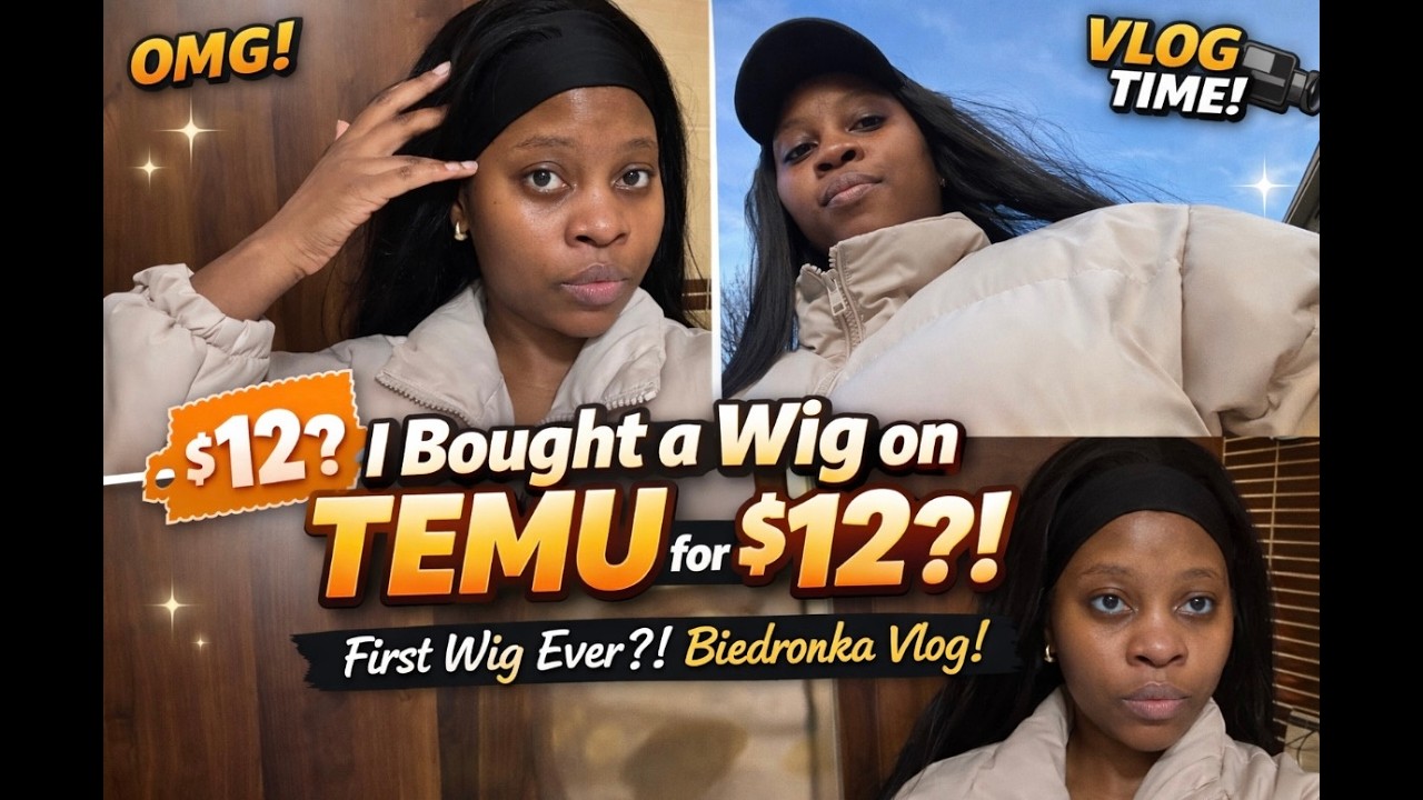 I Bought My First Wig From Temu for 50 PLN🇵🇱… Was It Worth It? 😳#temuwig #firstwig  #dayinmylife