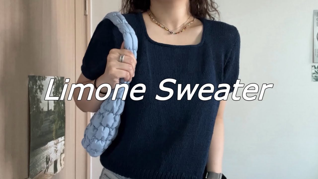 여름에도 니트 입는 법..@.@⛱️ 리모네 스웨터 뜨개로그 | Knitting Vlog (sub)