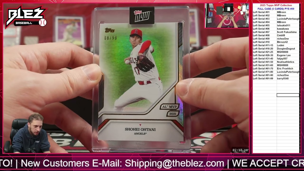 2025 Topps MVP Collection FULL CASE BREAK Pick Your Serial #09