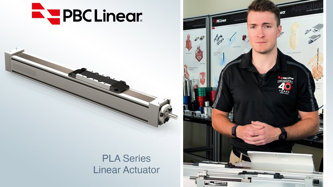 PLA Series Linear Actuators with Ball Screw and V-Roller Guideways