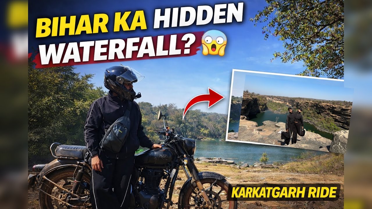 📍 Karkatgarh Waterfall Ride | Gaya to Kaimur Bike Trip 🏍️