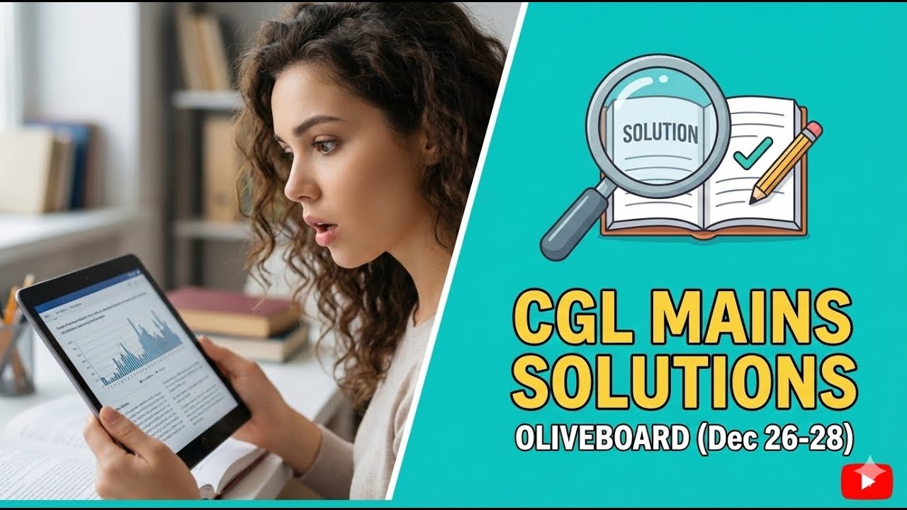OLIVEBOARD 26-28 DEC LIVE MOCK🚀 - CGL MAINS SOLUTIONS💯 PART- 1❤️