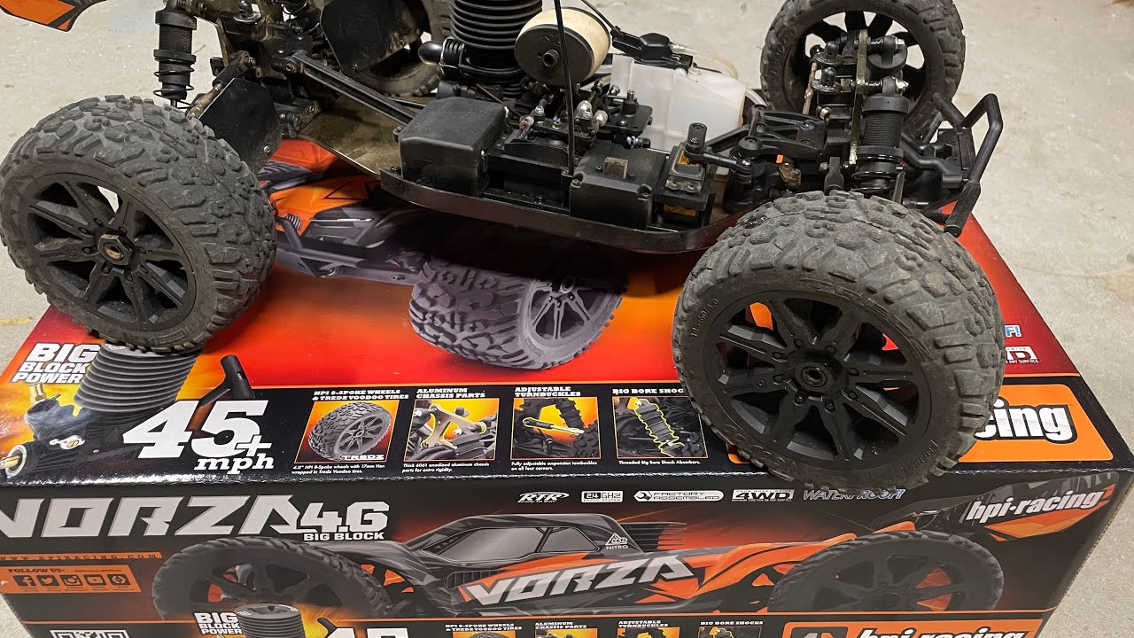 2022 hpi vorza truggy nitro after 10 tanks