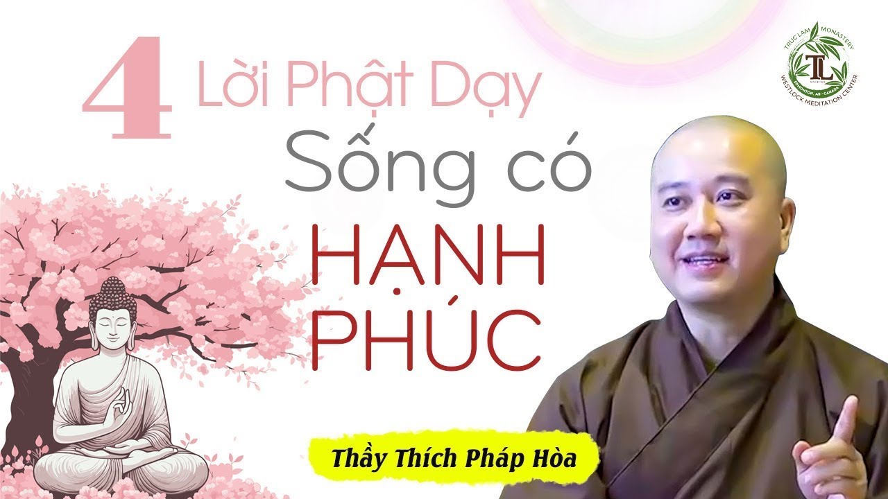 4 Lời Phật Dạy về cách tu tập có an lạc, hạnh phúc trong cuộc sống - Thầy Thích Pháp Hòa