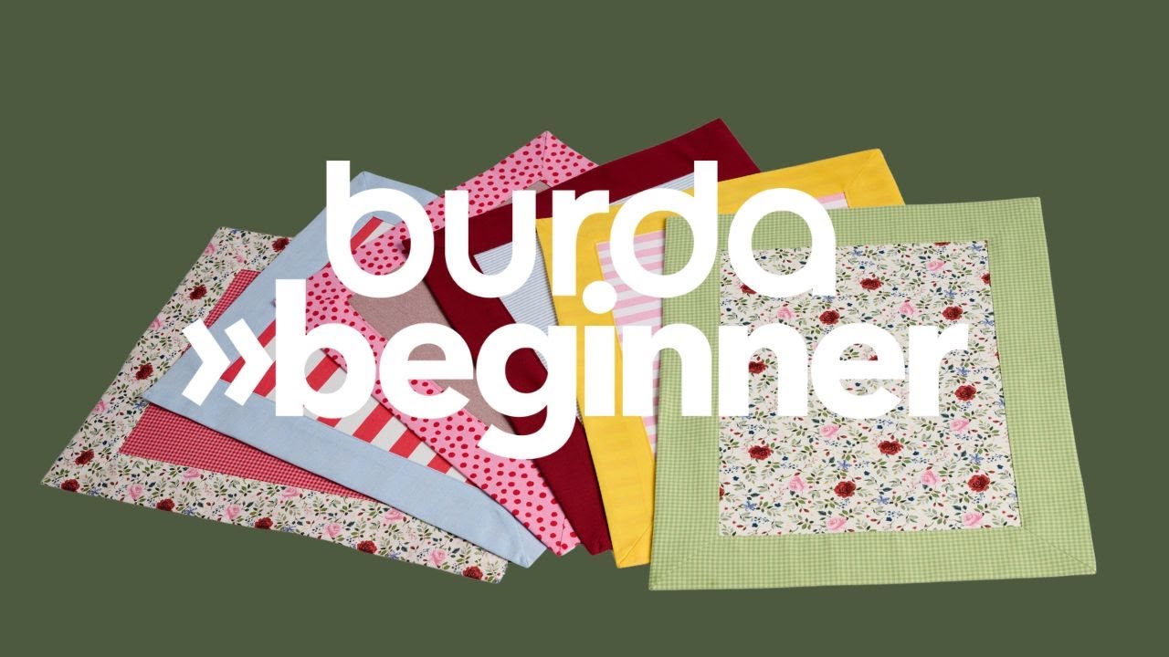 [Nähanleitung] burda beginner: Dein erstes Tisch-Set