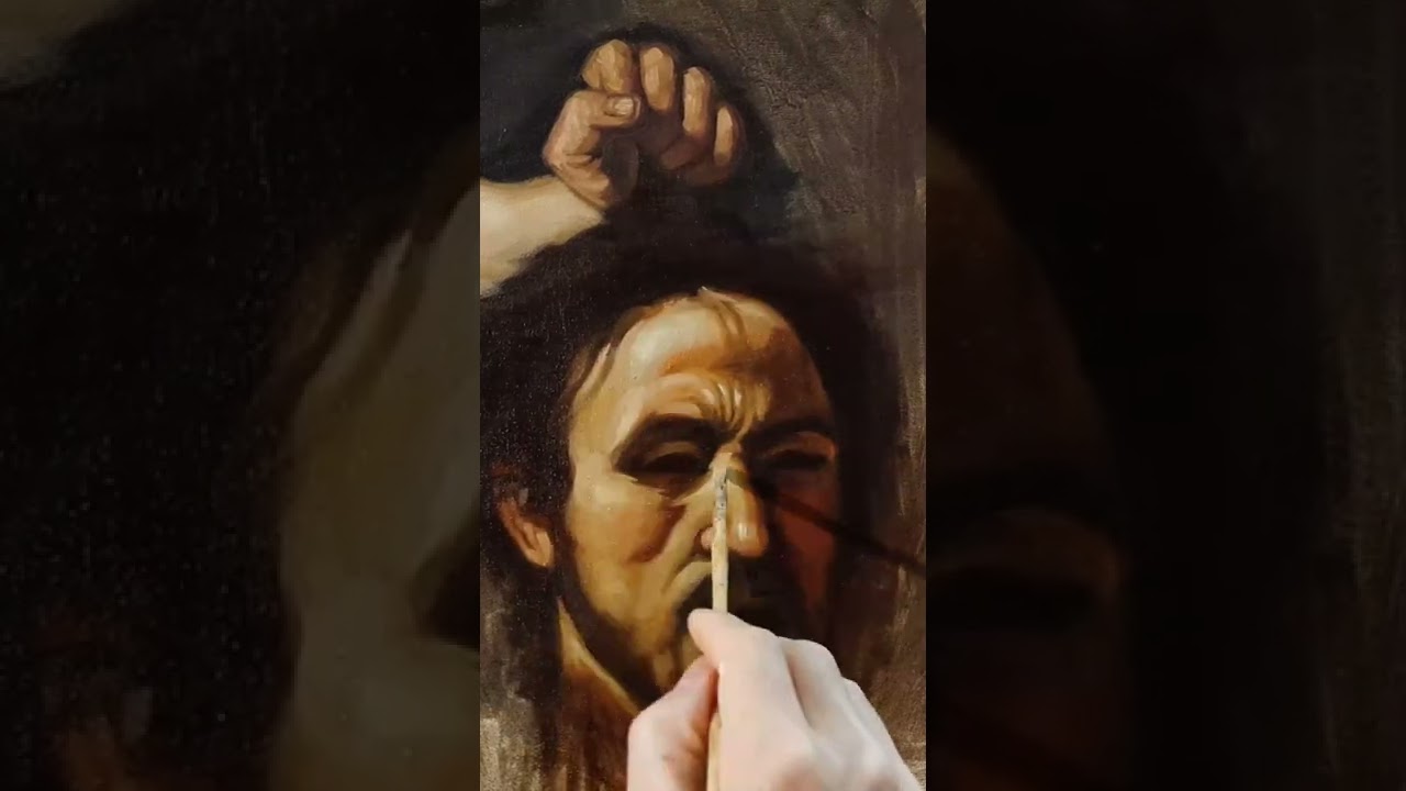 Caravaggio's David & Goliath study