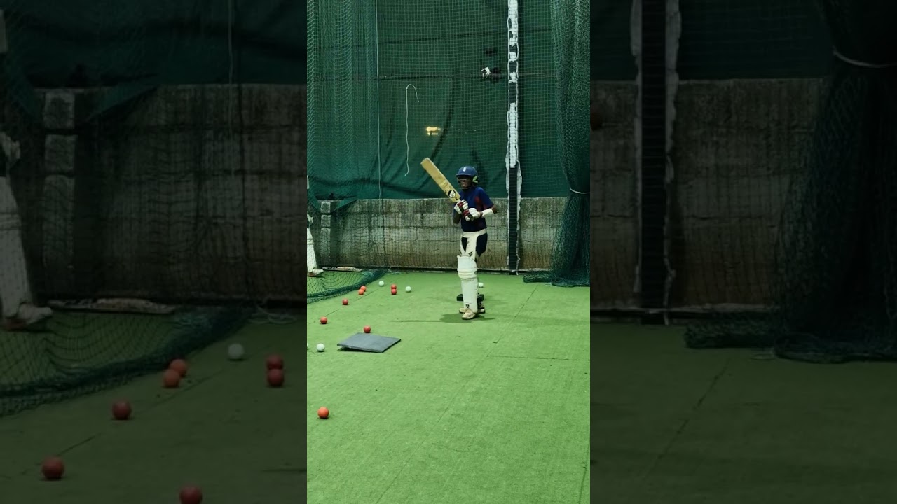 Inswing & Outswing batting drill using granite block 🏏 #BattingPractice #InOutSwingBattingPractice 