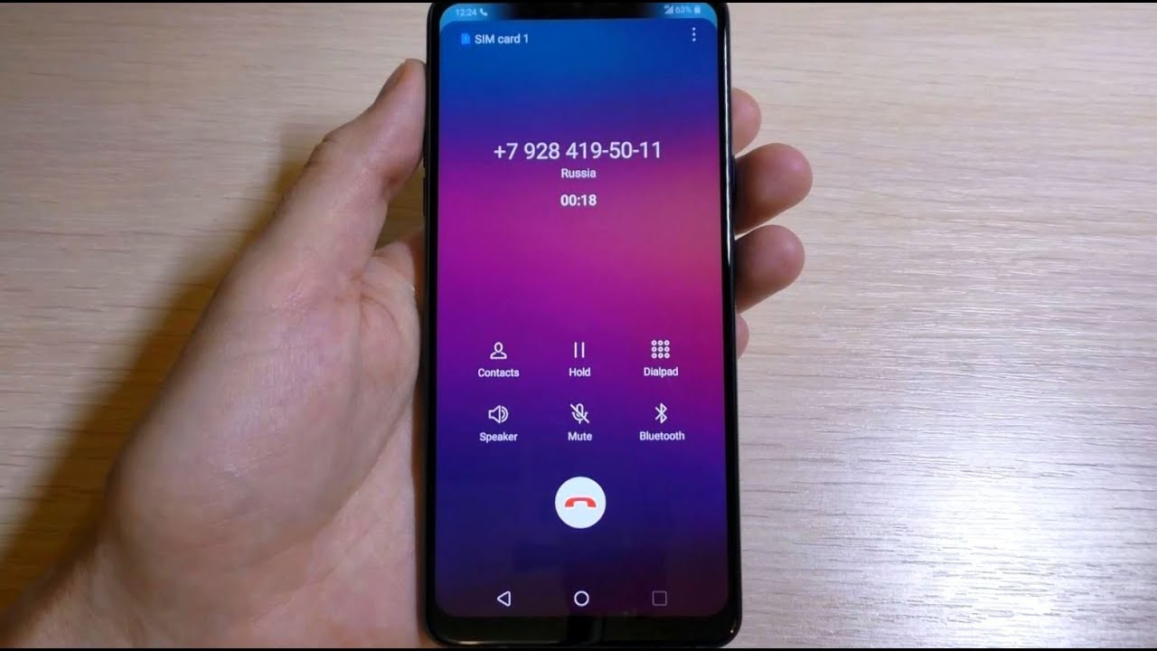 LG G7 Fit incoming call