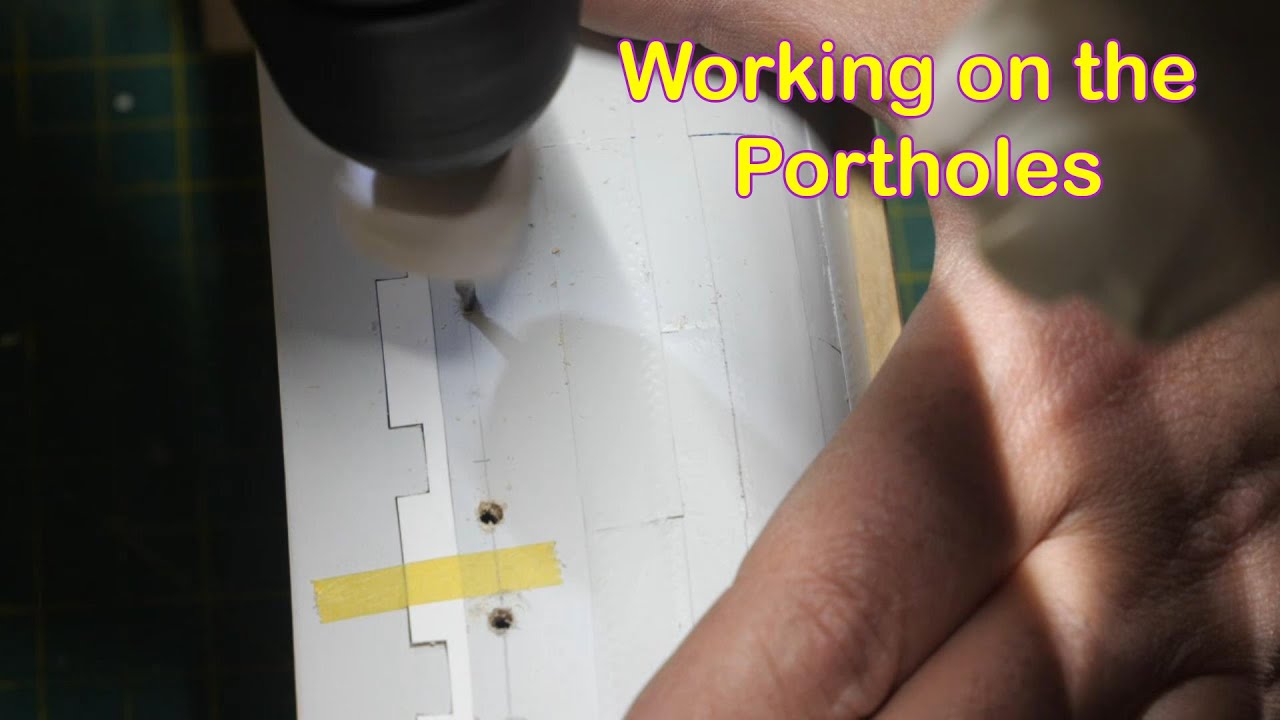 Belem Tall Ship kit by Artesania Latina,  Build Diary part 19, Working on the Portholes
