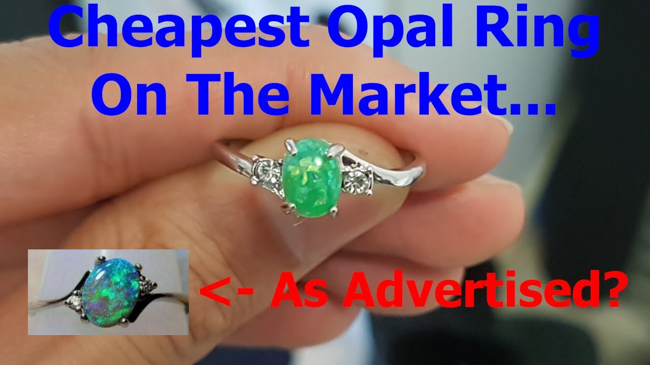 Buying The CHEAPEST Opal Ring On Ebay. $3 Opal Jewelry/Jewellery. Fake/Imitation/Resin Opal.