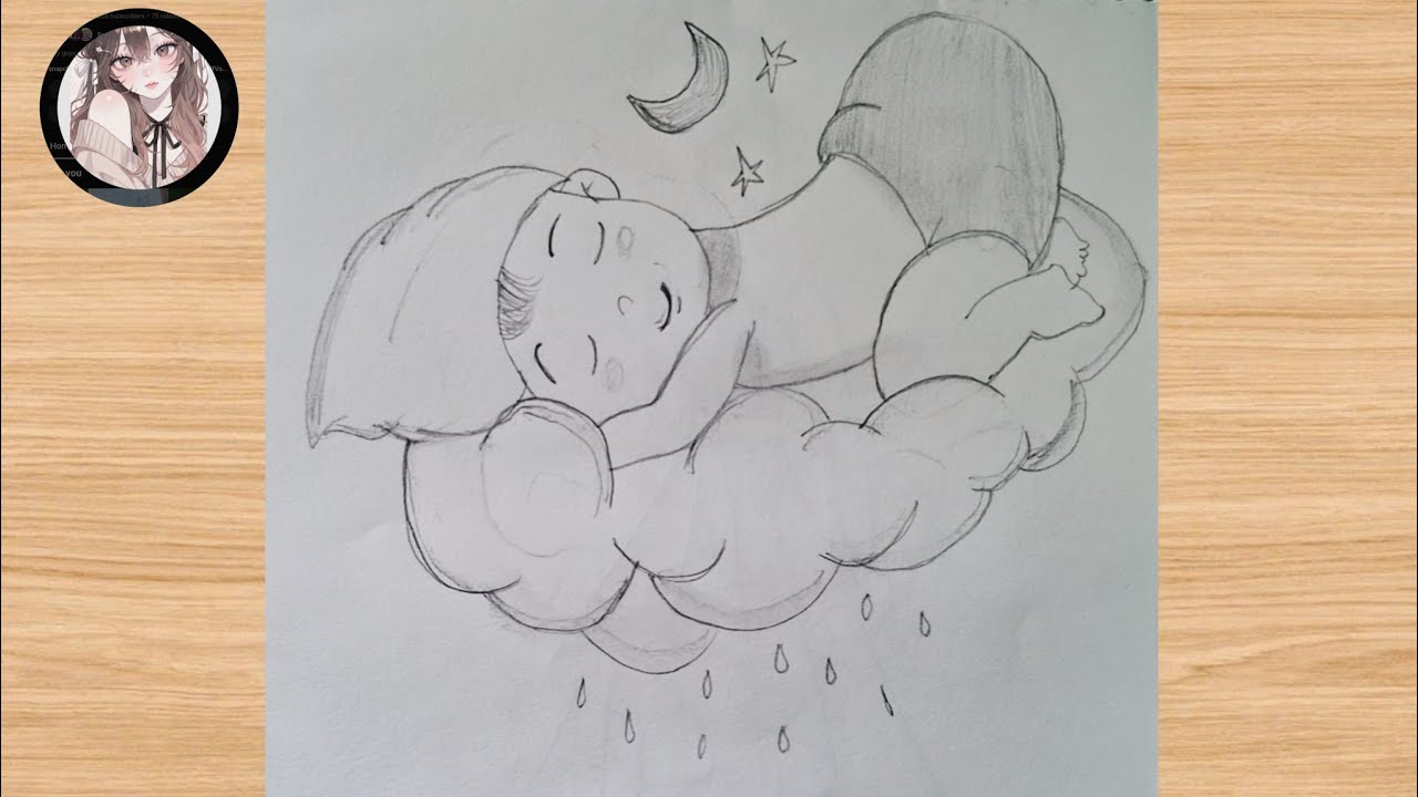 Cute baby sketch || how to draw cute baby step by step || easy for beginner