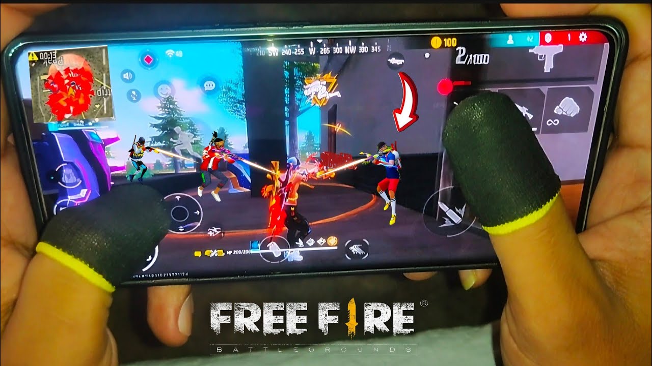 HANDCAM// solo Vs Squad best gameplay Free Fire Gaming 