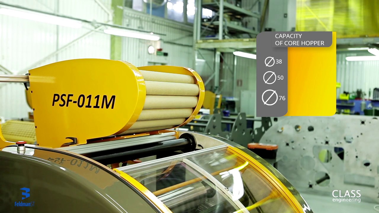 Compact Automatic Rewinder MODEL M for PE Stretch Film & Food Film: Mini Rolls, High Capacity