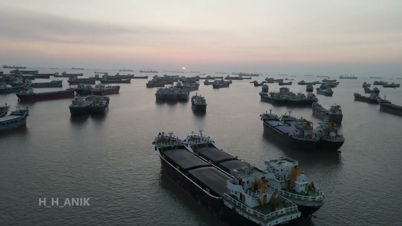 Potenga in 4k / Potenga beach Anchorage ! DJI MAVIC AIR 2 - Cinematic #chittagong #potenga #dji