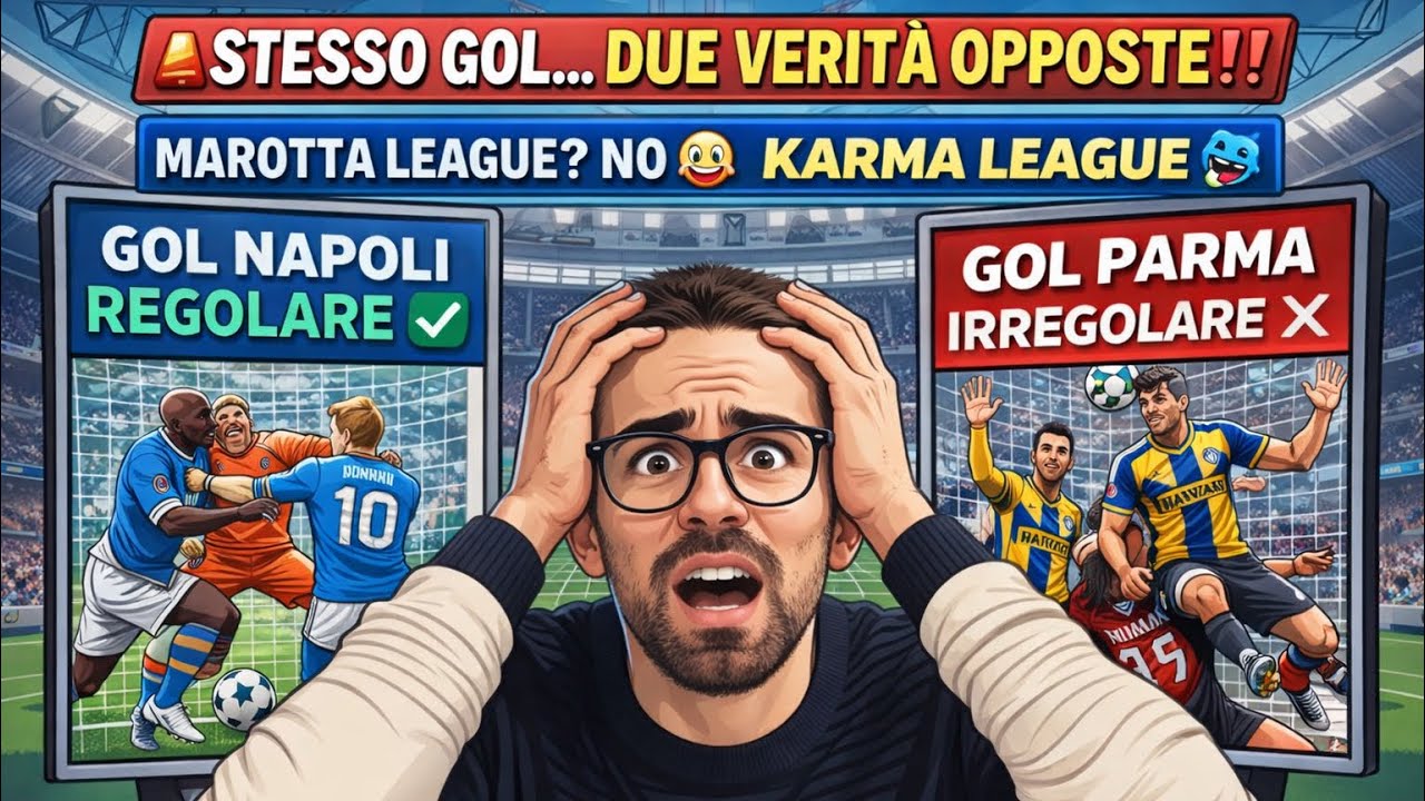 🚨BUFERA MILAN-PARMA? GUARDATE QUI IN NAPOLI-UDINESE 2025😱 MAROTTA LEAGUE? NO KARMA LEAGUE 💦 SUCAR3💩🤡
