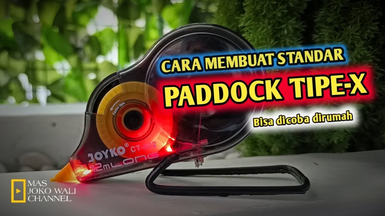 Cara Membuat Standar Paddock Tipe X Trondol Modifikasi