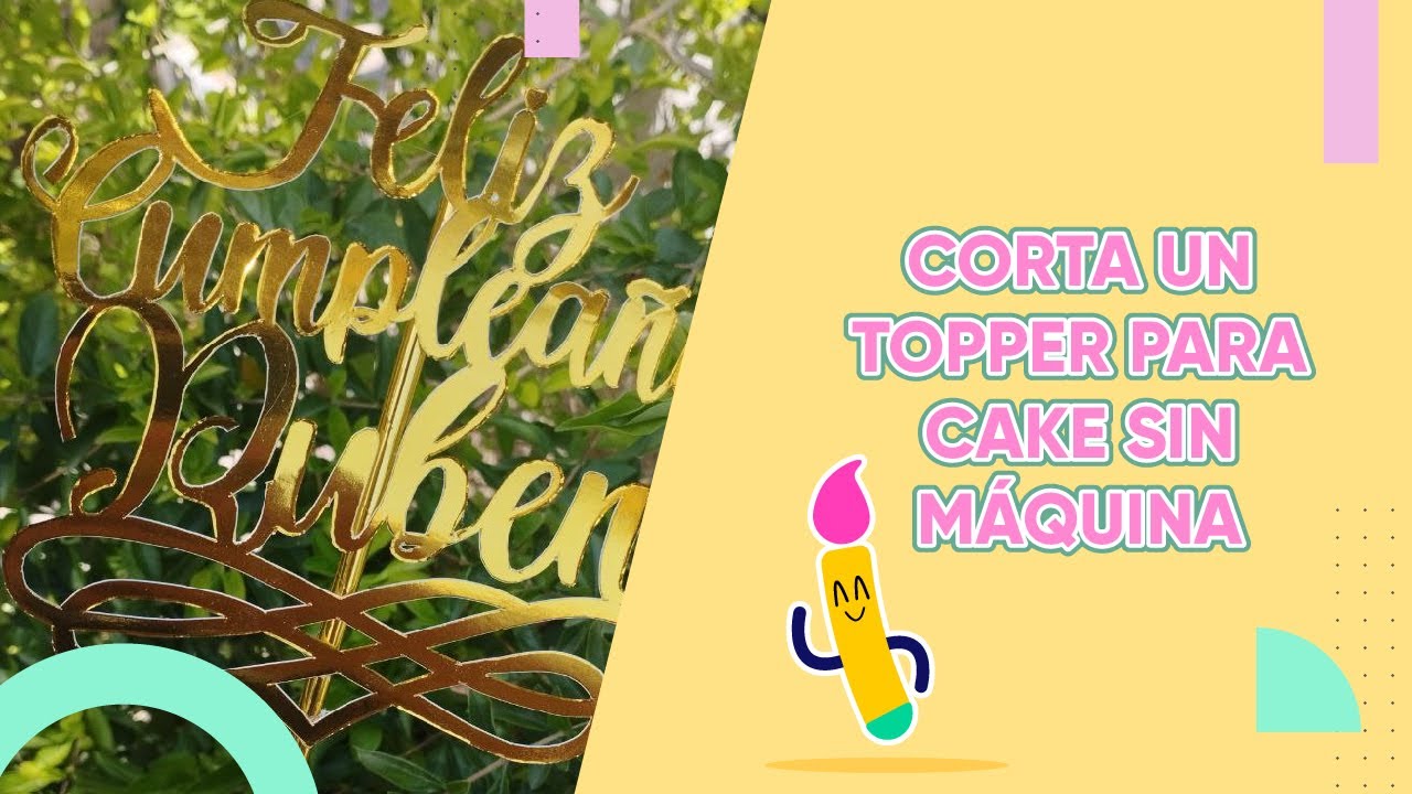 Haz topper cake metalizados sin máquina de corte