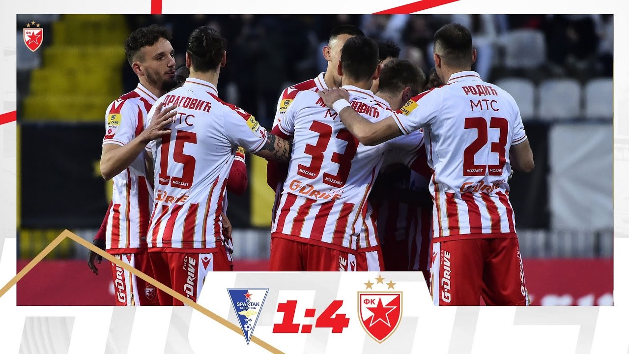 Spartak - Crvena zvezda 1:4, highlights