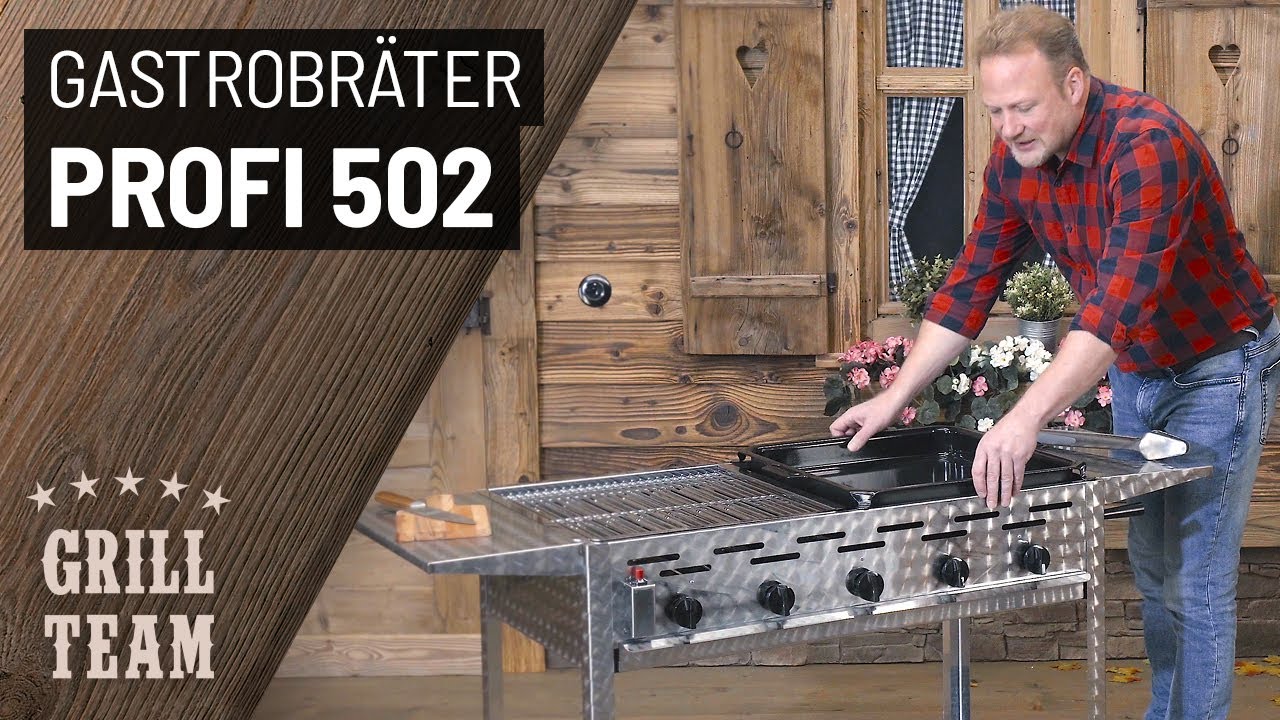 Gastrobräter Profi 502 | Modularer Edelstahl-Gasbräter mit Pfanne & Rost  | Vorstellung & Test | V2