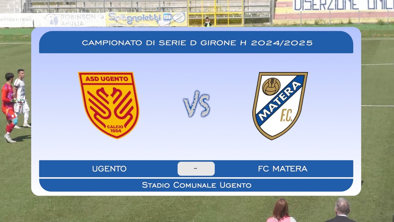 Azioni salienti Ugento -  FC Matera. Risultato finale 1-4 a favore del FC MATERA