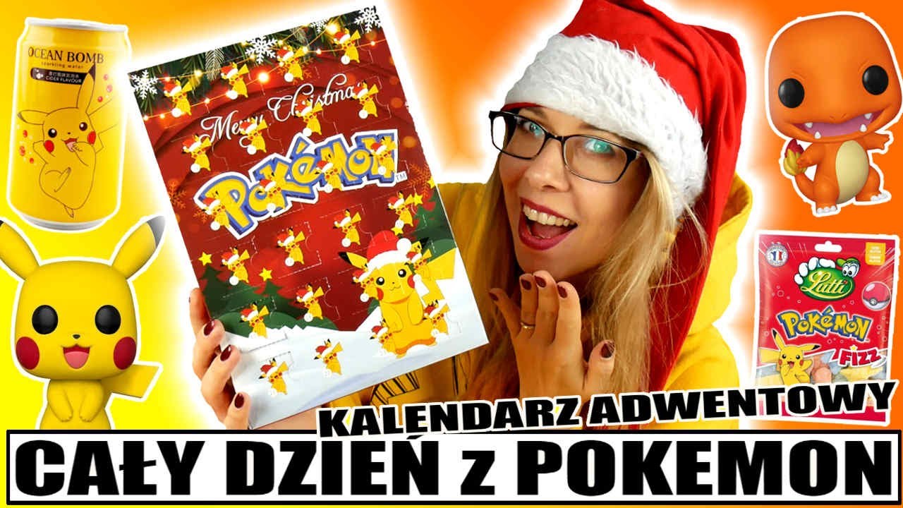24H na ŻÓŁTO *KALENDARZ ADWENTOWY z POKEMON* #kalendarz #pokemon